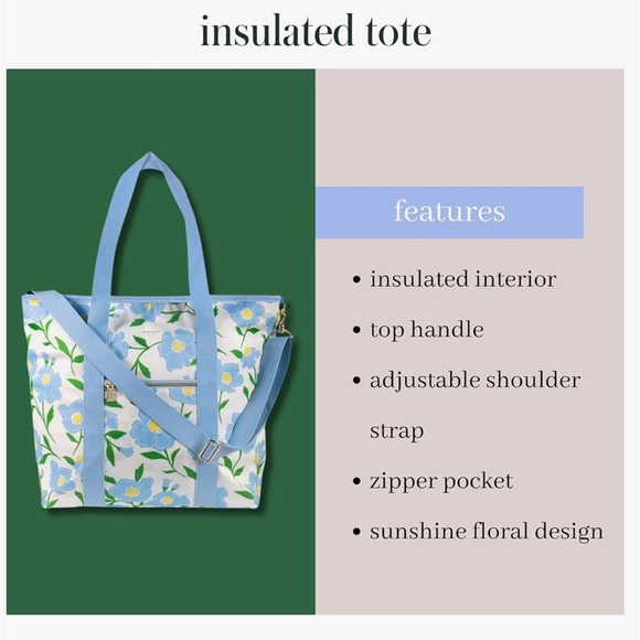Kate Spade New York Large Capacity Insulated Cooler Tote - Picture 3 of 9